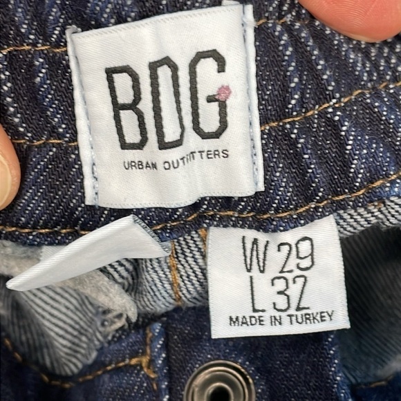 BDG Blaine Cargo Skate Jeans Utility Stretch Waist Loose Dark Wash Sz 29 - Picture 11 of 16